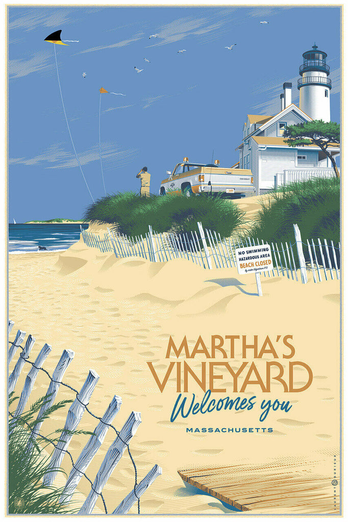 Laurent Durieux - Jaws (Martha's Vineyard Welcomes You) (PRESALE)