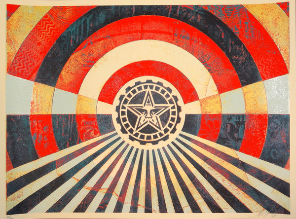 Shepard Fairey - Tunnel Vision (Red Version 2)