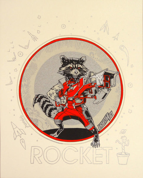 Tyler Stout - Rocket (Guardians of the Galaxy Handbill)